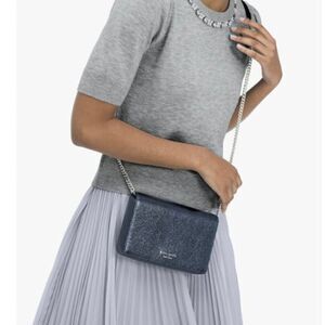 Kate Spade New York Spencer Metallic Chain Wallet NWOT